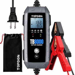 מטען מצברים חכם - TOPDON TB8000 8A ל-6V / 12V