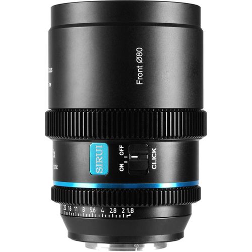 עדשה אנמורפית אוטופוקוס Sirui 40mm T1.8 1.33x S35 Autofocus Anamorphic (Sony E, Blue Flares) - יד שניה!
