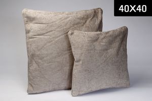 כרית נוי מהודרת ארוגה דגם MALAGA בגוון מוקה עמוק (MOCHA) 45x45 ס"מ