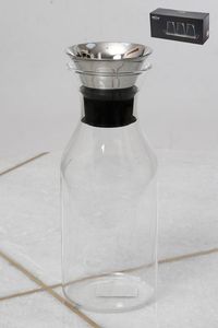 קנקן שתייה קרה + מכסה בגודל 1000ml ניקל