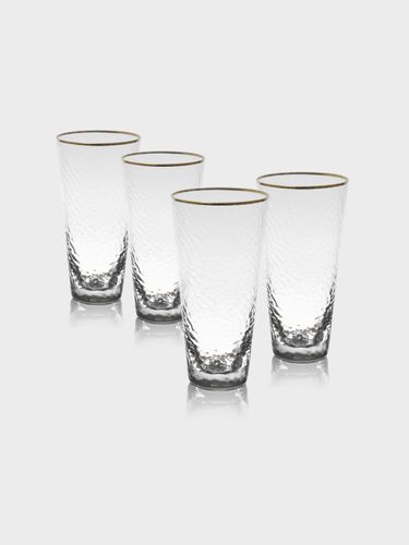סט 6 כוסות שתייה קריסטל פס זהב GLASSWARE COLLECTION