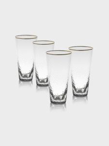 סט 6 כוסות שתייה קריסטל פס זהב GLASSWARE COLLECTION