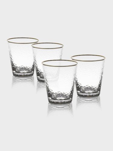 סט 6 כוסות קריסטל פס זהב GLASSWARE COLLECTION