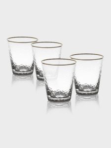 סט 6 כוסות קריסטל פס זהב GLASSWARE COLLECTION