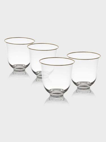 סט 6 כוסות קריסטל פס זהב GLASSWARE COLLECTION