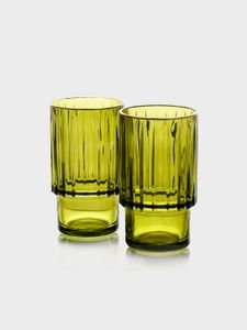 סט 6 כוסות שתייה 440 מ"ל GREEN GOLD CRYSTALINE