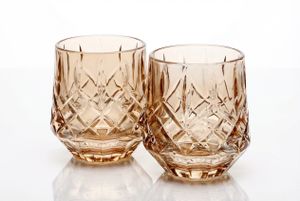סט 6 כוסות וויסקי 350 מ"ל ROSE GOLD CRYSTALINE
