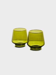 סט 6 כוסות וויסקי 460 מ"ל GREEN GOLD CRYSTALINEE