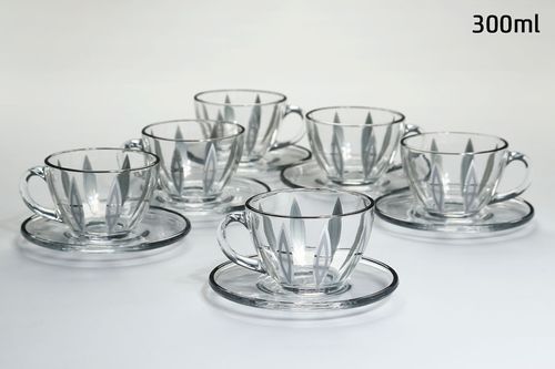 סט תה 12 חלקים crystaline anser titanium