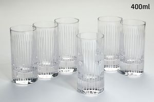 סט 6 כוסות שתיה crystaline toulip