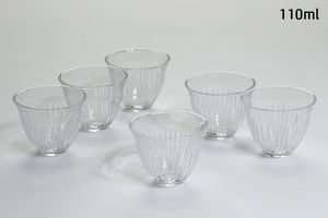 סט 6 כוסות קפה crystaline toulip