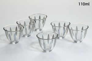 סט 6 כוסות קפה crystalin anser titanium