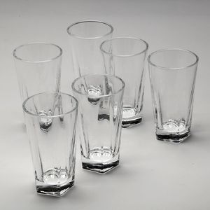 סט 6 כוסות שתיה מחומש GLASSWARE COLLECTION