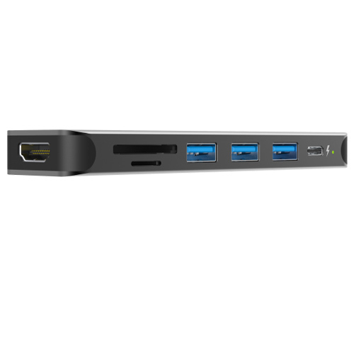 מפצל 3 פורט וקורא כרטיסים  Silicon Power SU20 USB-C 