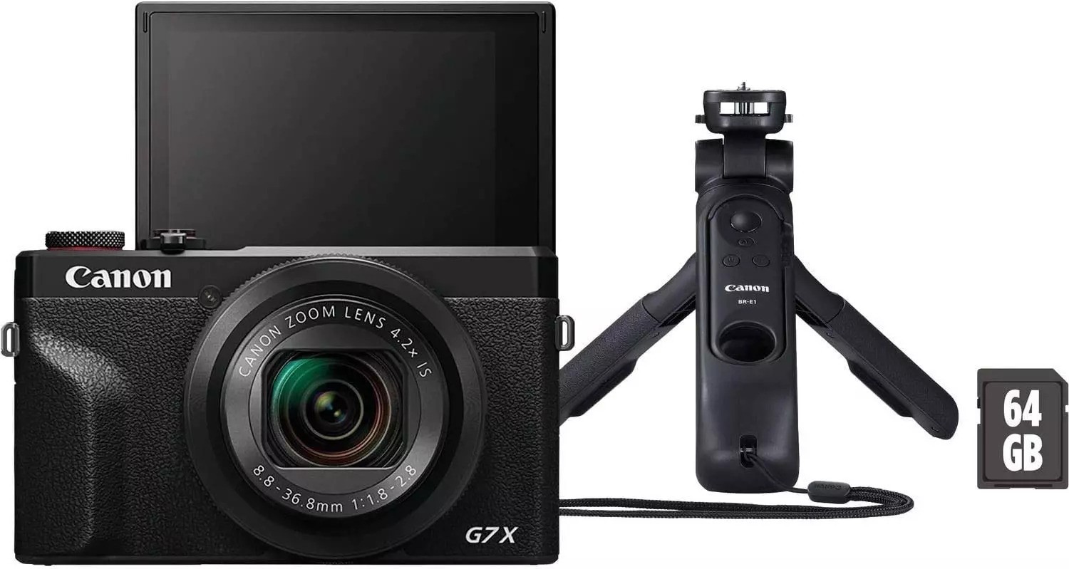 מצלמה דיגיטלית Canon PowerShot G7 X Mark III VloggerKit קנון -תפריט בעברית! 3 שנות אחריות