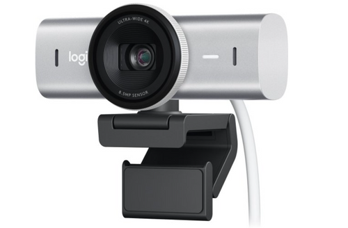מצלמת רשת Logitech MX Brio 4K Ultra HD Webcam Pale Gray