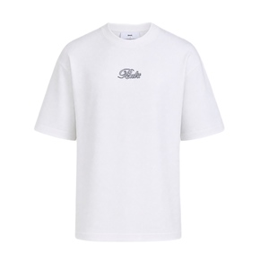 חולצה BALR מידות XS-XXL לגברים בגוון לבן עם חתימה