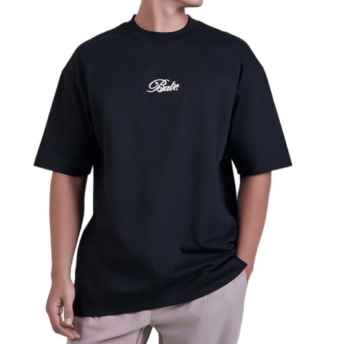 חולצה BALR מידות XS-XXL לגברים בגוון שחור עם חתימה