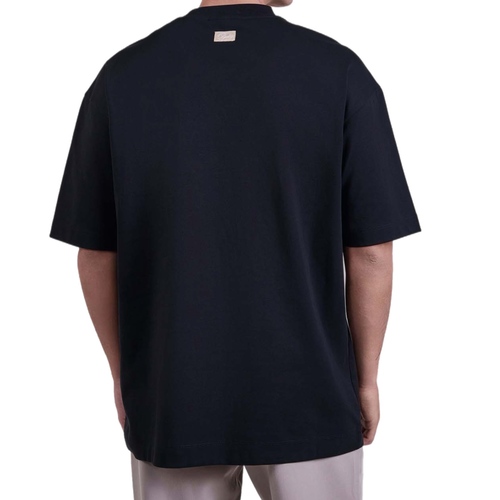 חולצה BALR מידות XS-XXL לגברים בגוון שחור עם חתימה
