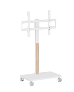   מעמד רצפתי מעוצב עם גלגלים למסכים עד 85″FS63-46SW White