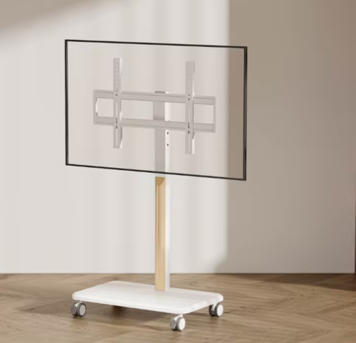   מעמד רצפתי מעוצב עם גלגלים למסכים עד 85″FS63-46SW White