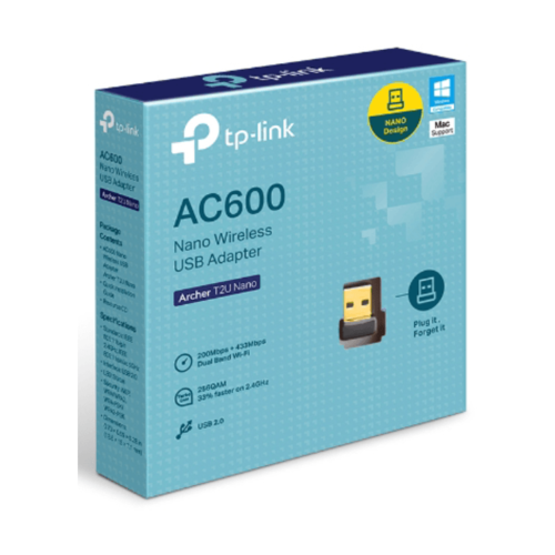 TP-Link Archer T2U Nano – מתאם WiFi USB זעיר AC600