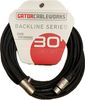 כבל 9 מ' GATOR GCWB-XLR-30 Backline Series 30 Foot XLR-XLR