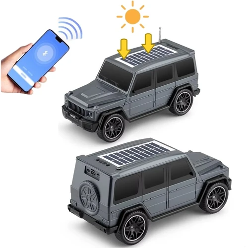 רמקול בלוטוס נייד עוצמתי 20W בעיצוב ג'יפ יוקרתי | נטען סולארית בחיבור USB