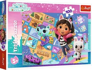 פאזל 100 חלקים - בית הבובות של גבי מסע חתולי ברחבי המפה