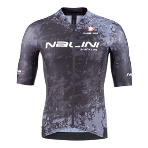 חולצה לרכיבת אופניים לגברים APOTEOSI JERSEY שחור אלסטית טכנית אריג נעים ורך על הגוף