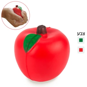 משחרר לחצים בצורת תפוח עץ | צבע אדום | קוטר 7 ס"מ
