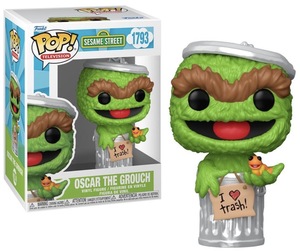 פופ! אוסקר הרטנוני עם סליימי #1793 – רחוב סומסום | Funko Pop! Oscar the Grouch with Slimey #1793 – Sesame Street
