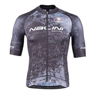 חולצה לרכיבת אופניים לגברים TRIONFO JERSEY שחור אלסטית טכנית אריג נעים ורך על הגוף