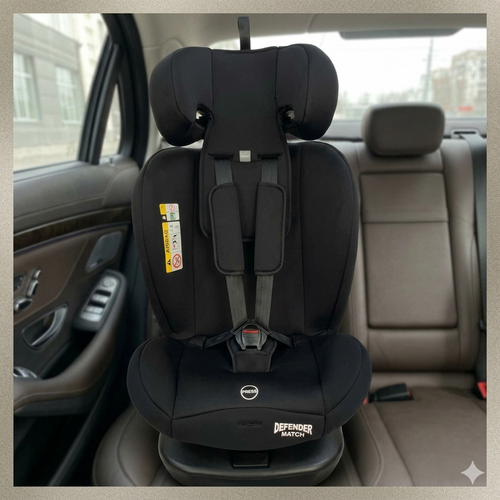 כיסא בטיחות מסתובב דגם:MATCH DG801A שחור