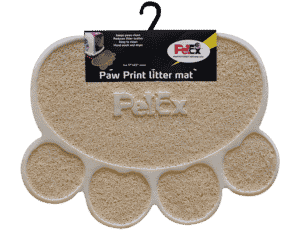 פטקס שטיח גומי בז' לארגז חול Petex Paw Print Mat