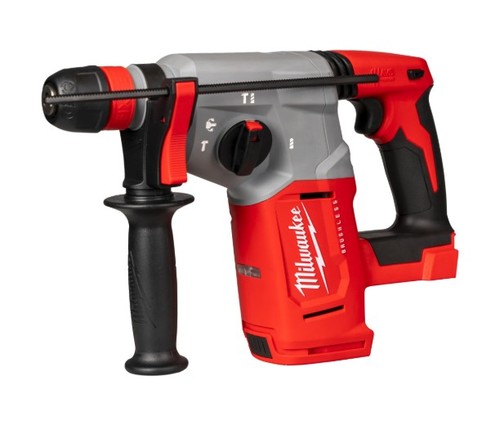 פטישון נטען Milwaukee M18 BLHX-0X Brushless 26 ממ SDS Plus עם פוטר FIXTEC 
