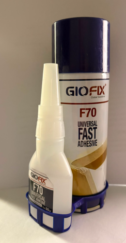 תרסיס דבק מהיר 200 מל ונוזל 50 גרם GIOFIX