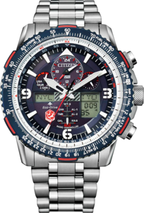 שעון טייסים אנלוגי דיגיטלי Citizen JY807151L רדיו קונטרול אקו דרייב וספיר