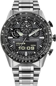שעון טייסים אנלוגי דיגיטלי Citizen JV2006-55H רדיו קונטרול אקו דרייב וספיר