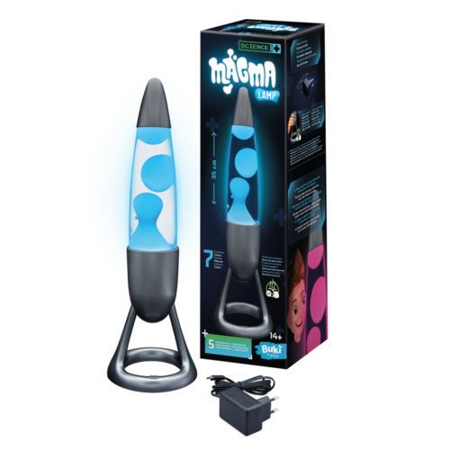 מנורת לבה לילדים עם תאורת LED מתחלפת - מנורת מגמה