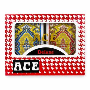 מארז קלפי משחק ACE Deluxe – שתי חפיסות