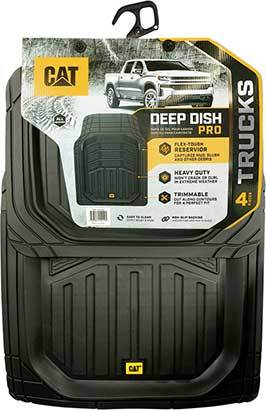 15112 CAT DEEP DISH PRO | 4Pc Truck Mats, Black
