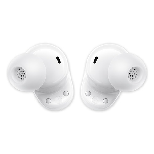 זוג אוזניות אלחוטיות לבנות Xiaomi Redmi Buds - מבט מקרוב על האוזניות