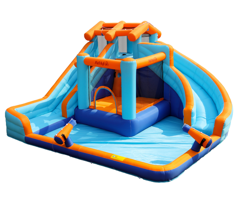 מתקן מתנפח עם מגלשה כפולה דגם A83048 מבית  Doctor Dolphin