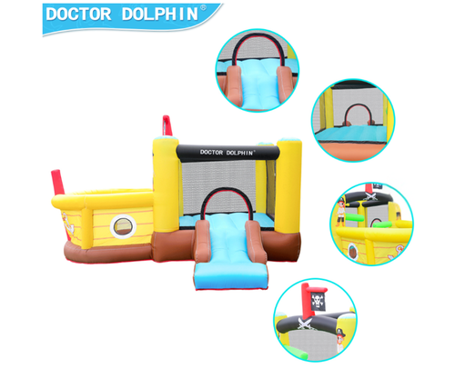מתקן מתנפח עם מגלשה דגם DD-72015 מבית  Doctor Dolphin