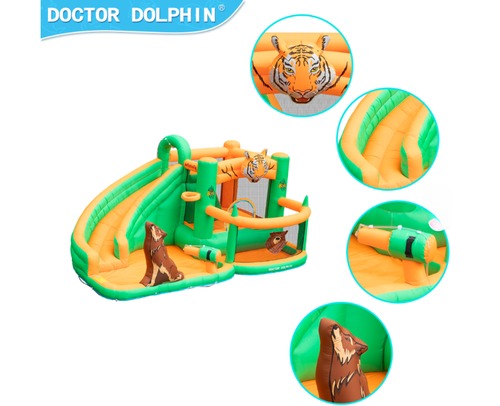 מתקן מתנפח עם מגלשה דגם DD-73075 מבית  Doctor Dolphin