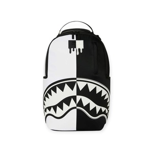SPRAYGROUND תיק גב מטורף BACKPACK SHARK CENTRAL BLACK AND WHITE STENCIL