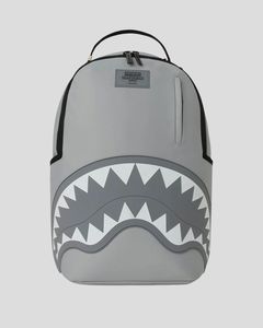 SPRAYGROUND תיק גב מטורף SHARK CENTRAL TONAL GRAY NYLON BACKPACK