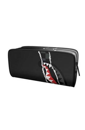 קלמר ספרייגראונד Sprayground SHARK CENTRAL REVEALING GRAY CHECK PENCIL POUCH