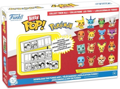 בובות Funko Bitty POP! פוקימון - מארז 4 דמויות